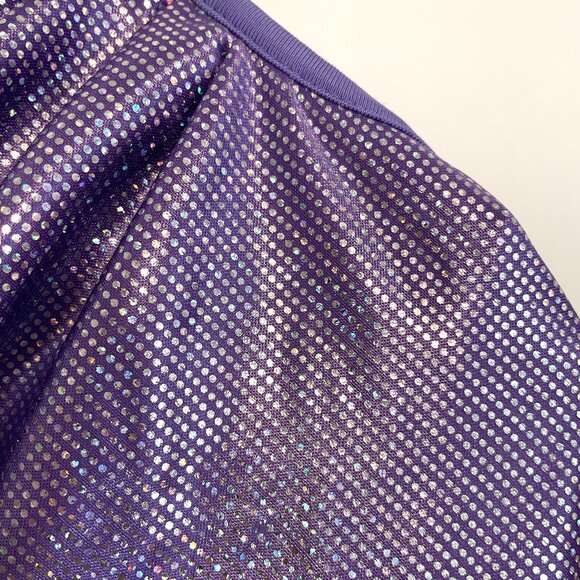 NEW NWT SHEIN SXY Backless Ruched Halter Bodycon Dress Purple Silver Iridescent - Picture 11 of 16